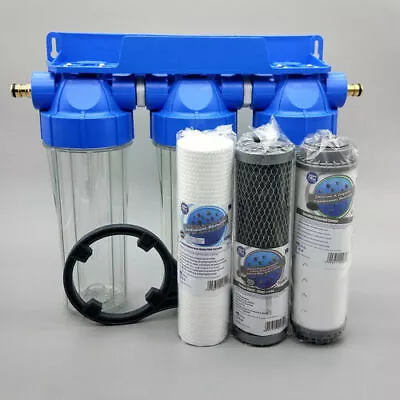 3 Stage HMA High Flow Water Filter KOI Pond Dechlorinator Chlorine Removal • £46.79