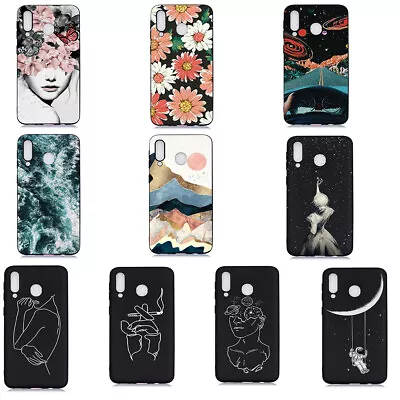 Pattern Black Silicone Back Case Phone Case Cover For Xiaomi Poco X3 Note 10T 11 • £4.43