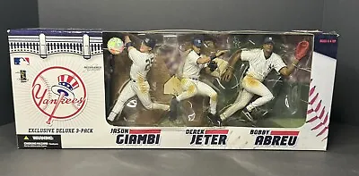 New York Yankees McFarlane Exclusive Deluxe 3-Pack: Giambi Jeter Abreu • $34.95
