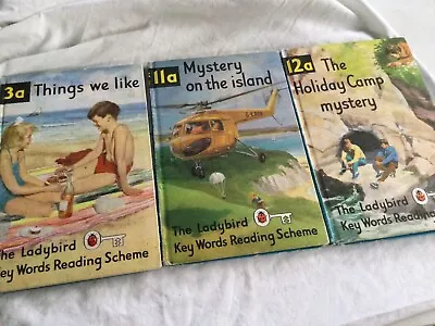 Ladybird Key Words Reading Scheme 11a Mystery On The Island 3a 12a Holiday Camp • £3
