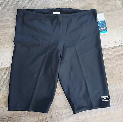 Speedo Men's NEW Endurance Plus Swim Shorts Black Size 36 • $28.04