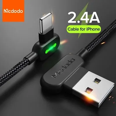 Mcdodo 90 Degree Nylon Sync Data Fast Charging Cord For IPhone Type C Micro USB • $6.50