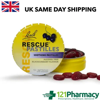 £5.99 • Buy Bach RESCUE Remedy Soothing Pastilles Blackcurrant - 50g