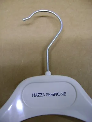 Piazza Sempione  White Plastic Shirt Retail Hangers 15 1/4  Set 40 • $42