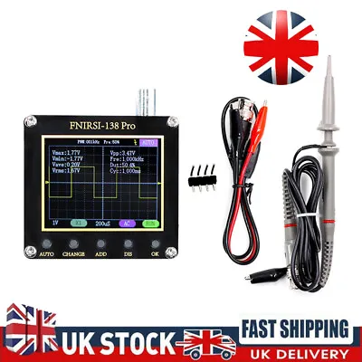 £34.89 • Buy FNIRSI-138 PRO Digital Handheld Oscilloscope 200KHz Analog Bandwidth 2.5MS/s UK
