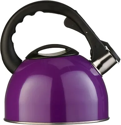 $34.80 • Buy 2.6L Stainless Steel Red Blue Purple Whistling Kettle Stove Top Home Teapot