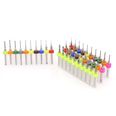 10 X Tungsten Steel Carbide PCB CNC Micro Drill Bit Set Rotary Milling 0.1-2.5mm • $3.94