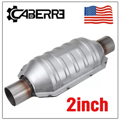 2inch Universal Catalytic Converter High Flow Weld-on Stainless Steel 2.0L • $25.99