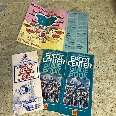 Walt Disney World Magic Kingdom 1986 15 Years Entertainment Guide/Pamphlets 4 • $13.30