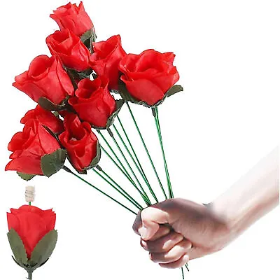5pcs Torch To Rose Fire Magic Trick Flame Appearing Flower • £11.03