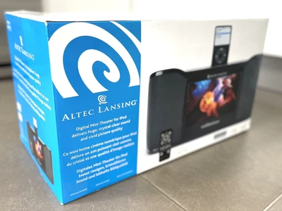 £59 • Buy New ALTEC LANSING InMotion IMv712 Digital Mini-Theater With 8.5  Screen 40W