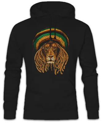 Rastafari Lion III Hoodie Sweatshirt Rasta Jah Babylon Reggae Jamaica Africa • £40.79