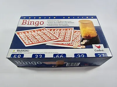 Vintage 1997 Bingo Premier Edition  Bingo Machine Cards And Markers Cardinal • $17.89