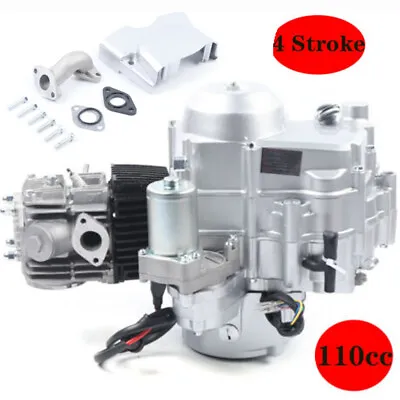 110cc 4Stroke Single Cylinder Engine Assembly For ATV GO Karts Electric Starter • $182.40