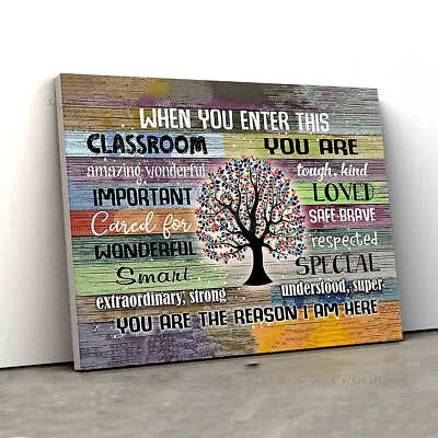 $15.42 • Buy When You Enter This Classroom Poster, Tree Poster, Classroom Poster, Wall Art...