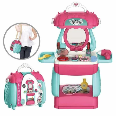 Girls Makeup Role Play Pretend Toys For Kids 2 3 4 5 6 7 8 9 Year Old Age Gifts • £18.99