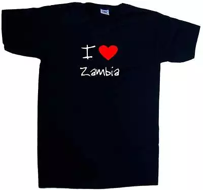 I Love Heart Zambia V-Neck T-Shirt • $12.42