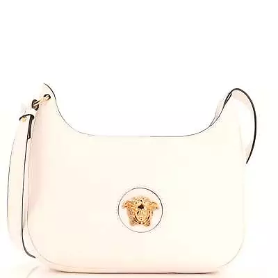 Versace La Medusa Hobo Leather Medium White • $577.70