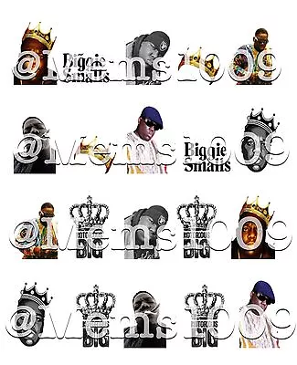 Biggie Smalls Nail Decals (water Decals) Notorious BIG Nail Art • $3.99