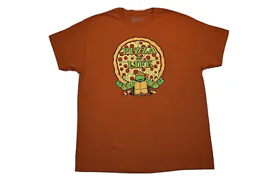 Nickelodeon Teenage Mutant Ninja Turtles Mens Pizza Is Life Shirt New XL 2XL • $9.99