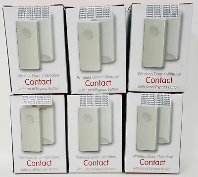 6 Pk Ecolink WST-212 Honeywell & 2GIG Wireless Door/Window Sensor W/Local Bypass • $26.92