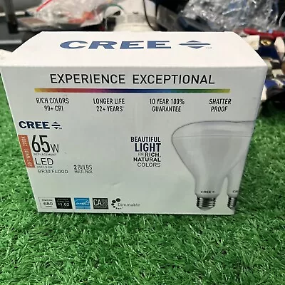 Cree 65W Equivalent Soft White 2700K BR30 Dimmable Exceptional Light • $14.99