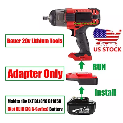 1x Adaptor Upgrade Bauer 20v Tools To Makita 18v LXT BL1830 Li-Ion Battery • $12.31