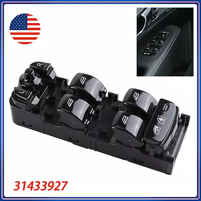 Front Left Driver Door Master Lock Window Switch 31433927 For Volvo S90 V90 XC90 • $38.78