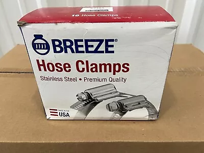 BREEZE 6  Hose Clamps Diameter Range 4.125  To  7   Quantity (10 Clamps/box) • $20.79