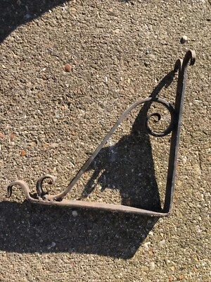 £1.20 • Buy Vintage Style Hanging Basket Bracket  Heavy Duty Garden Fence Wall Cheap Look