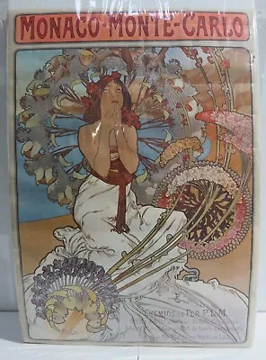 ALPHONSE MUCHA Monaco - Pro-Pop International (1970s) Art Nouveau Vintage Poster • $59.95