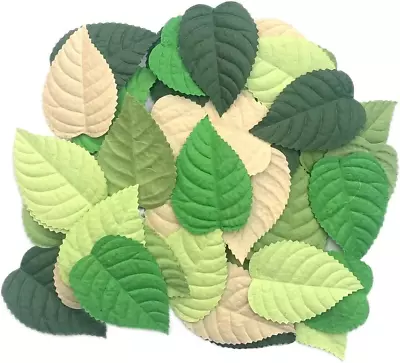 Handmade Mulberry Paper Hydrangeas Leaves 70X50Mm Mulberry Paper Leaves Scrapboo • $7.97