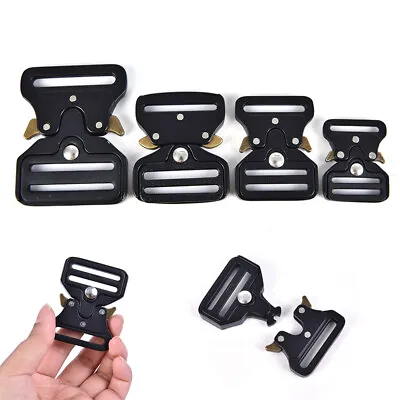 Quick Side Release Metal Strap Buckles For Webbing Bags Luggage Accessories+_RZ • $7.41