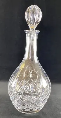 Mikasa Coventry Pattern Clear Crystal Decanter 12  Bottle W/ Topper • $49.99