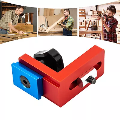 T-Track Sliding Gauge Rail T-Slot Manual Miter Track Woodworking Aluminum Alloy • $22