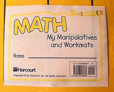 4 Harcourt Math Manipulatives & Workmats Student Kits/Zip Bags Homeschooling (h) • $10.99