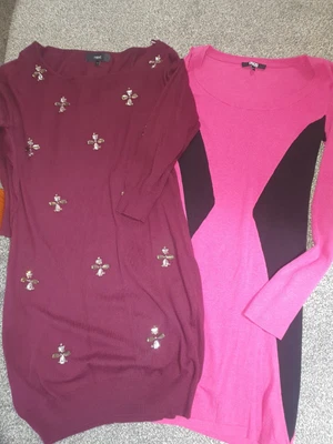 £2.99 • Buy Womens 2 Jumper Dresses Size 10