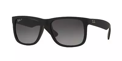 Ray-Ban Justin Matte Black Polarized Grey Gradient 54mm Sunglasses RB4165 622/T3 • $109.98