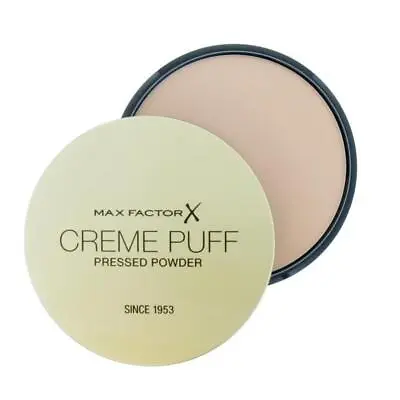 Max Factor Creme Puff Pressed Powder 13 Nouveau Beige 14g (3 PACKS) • £18.20