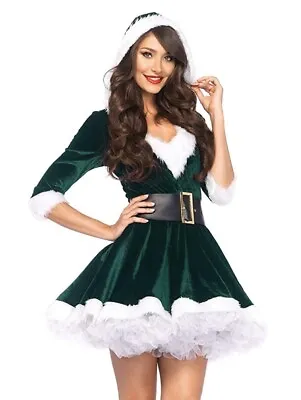 Leg Avenue 2 Pc Mrs Claus Haloween Christmas Outfit Sexy PLUS Thigh Highs! • $25.76