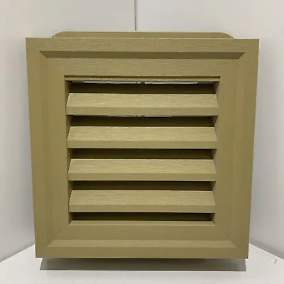 14”x14” Gable Louver Vent Autumn Gold Rectangle PVC Weather Filter J-Block Vinyl • $36.99