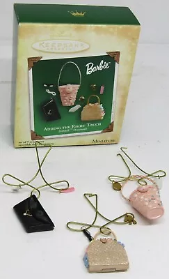 NEW 2003 Hallmark Keepsake - Adding The Right Touch Barbie Miniature Ornaments • $15