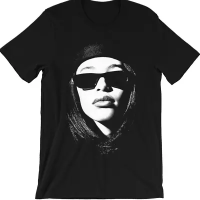 NEW Aaliyah T Shirt Black Short Sleeve All Sizes S To 5Xl • $14.99