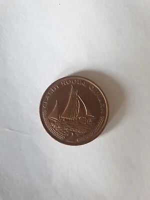 Isle Of Man 2p Coin Sailing Boat 2002 • £1