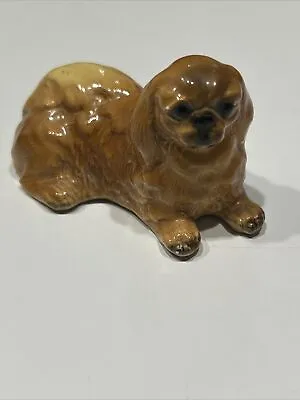 Mortens Studios Original Pekingese Laying Down Porcelain 2 1/2  Figurine • $22.50