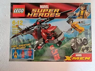 £64.99 • Buy Lego Marvel Super Heroes Set 6866 Wolverine's Chopper Showdown Complete With Box
