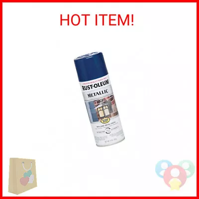 Rust-Oleum 7251830 Stops Rust Metallic Spray Paint 11 Ounce Cobalt Blue 12 Fl • $15.27