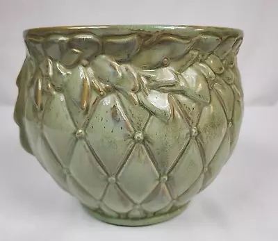 Vintage McCoy Pottery Quilted Jardiniere Shape 1488 Pale Green Mix No Chips • $189.99