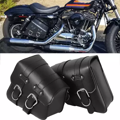 Motorcycle PU Leather Side Saddle Bags For Suzuki Boulevard M109R M50 M90 M95 • $59.96