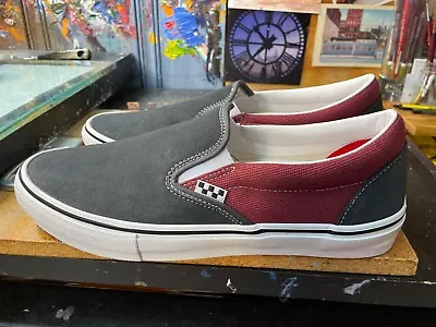 Vans Skate Slip On Asphalt Pomegranate Size US 11.5 Men's New Rare • $65.99